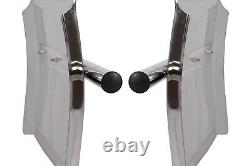 Quarter Fender Set 24 x 24 Stainless Steel Semi Truck Peterbilt 579 386