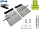 Quarter Fender Set 24x24 Stainless Steel Semi Truck Freightliner Cascadia