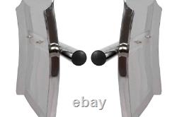 Quarter Fender Set 24x24 Stainless Steel Semi Truck Freightliner Cascadia