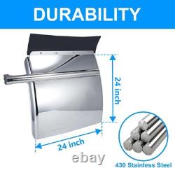 Quarter Fender for Semi Truck & Trailers 24x24 Stainless Steel, Easy Install