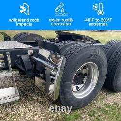 Quarter Fender for Semi Truck & Trailers 24x24 Stainless Steel, Easy Install