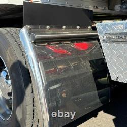 Quarter Fender for Semi Truck & Trailers 24x24 Stainless Steel, Easy Install