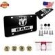 Ram Truck Dual Logo License Plate Officially Licensed Black Stainless Steel