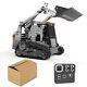 Remote Control Metal Crawler Forklift Liftable Bucket Stainless Steel Truck Toys