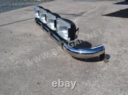 Roof Bar C + Spot Lamps For Isuzu NPR NQR Low Cab Stainless Steel Truck Front