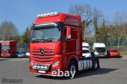 Roof Bar + Flush LEDs For Mercedes Actros MP4 Big Space Truck Stainless Steel