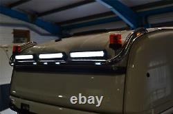 Roof Bar + LED Spot Light bar For MAN TGX Euro6 2015+ XLX Stainless Steel Truck