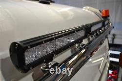 Roof Bar + LED Spot Light bar For MAN TGX Euro6 2015+ XLX Stainless Steel Truck