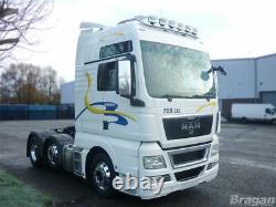 Roof Bar + LED + Spot Lights For MAN TGX Euro6 2015+ XLX Truck Stainless Steel