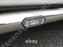Roof Bar + LEDs + LED Spots For Mercedes Axor Low Cab Stainless Steel Truck