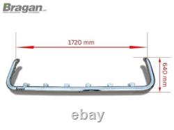 Roof Bar + LEDs + LED Spots For Mercedes Axor Low Cab Stainless Steel Truck