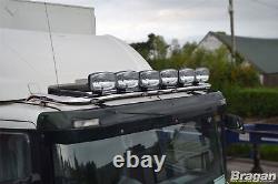 Roof Bar + LEDs + LED Spots For Volvo FE 2006 2013 Stainless Steel Truck Top