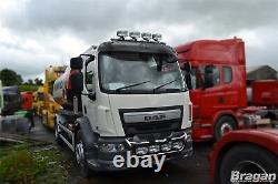 Roof Bar + LEDs + Spot Lights For DAF LF Pre 2014 Stainless Steel Truck Front