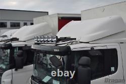 Roof Bar + LEDs + Spot Lights For Iveco Trakker Low Cab Truck Stainless Steel