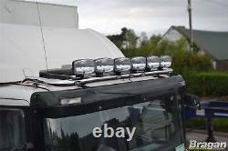 Roof Bar + LEDs + Spot Lights For Iveco Trakker Low Cab Truck Stainless Steel