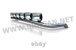 Roof Bar + LEDs + Spot Lights For Iveco Trakker Low Cab Truck Stainless Steel