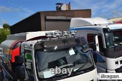 Roof Bar + LEDs + Spot Lights For Mitsubishi Canter Stainless Steel Truck Front