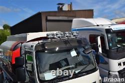 Roof Bar + LEDs + Spot Lights For Mitsubishi Canter Stainless Steel Truck Front
