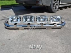 Roof Bar + Spot Lamps For Mitsubishi Canter CHROME Stainless Steel Truck Light