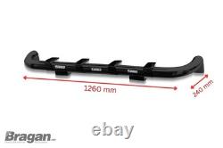 Roof Light Bar BLACK + White LEDs For Foden Alpha Low Cab Stainless Steel Truck