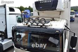 Roof Spot Light Bar For DAF CF 2014+ Day Standard Sleeper Stainless Steel Truck