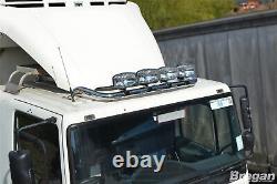 Roof Spot Light Bar For Iveco Eurocargo Flat Low Cab Stainless Steel Front Truck