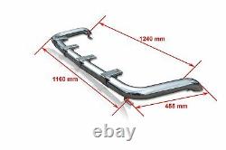Roof Spot Light Bar For Iveco Eurocargo Flat Low Cab Stainless Steel Front Truck