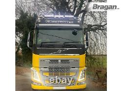 Roof Spot Light Bar For Volvo FH4 Globetrotter XL BLACK Stainless Steel Truck