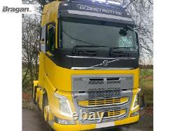 Roof Spot Light Bar For Volvo FH4 Globetrotter XL BLACK Stainless Steel Truck