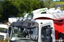 Roof Spot Light Bar + LEDs For Iveco Eurocargo Stainless Steel Truck Front Top