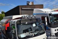 Roof Spot Light Bar + LEDs For Iveco Eurocargo Stainless Steel Truck Front Top