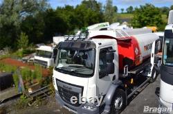 Roof Spot Light Bar + LEDs For Iveco Eurocargo Stainless Steel Truck Front Top