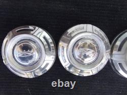 SET 4 1967-1977 OEM FORD TRUCK F250 3/4 TON Stainless Steel HUBCAPS HUB CAPS 12