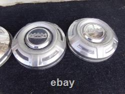 SET 4 1967-1977 OEM FORD TRUCK F250 3/4 TON Stainless Steel HUBCAPS HUB CAPS 12