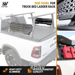 SIDE Molle PANEL x 2pcs Stainless Steel for 6-6.8ft Truck Bed Rack Organization