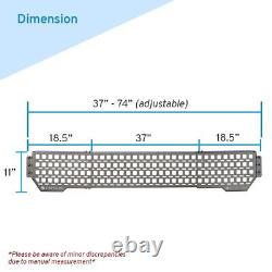 SIDE Molle PANEL x 2pcs Stainless Steel for 6-6.8ft Truck Bed Rack Organization