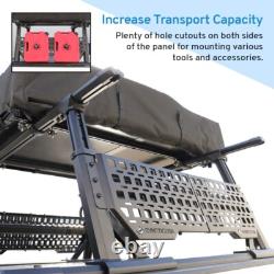 SIDE Molle PANEL x 2pcs Stainless Steel for 6-6.8ft Truck Bed Rack Organization