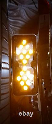 S/S Westcoast Heated mirror with spotter and Amber LED light. Truck, Bus, Van, Ute