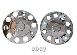 Scania Truck And Bus Universal Stainless Steel 22.5 Wheel Covers 4 Pcs. Logo
