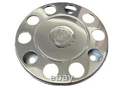 Scania Truck And Bus Universal Stainless Steel 22.5 Wheel Covers 4 Pcs. Logo