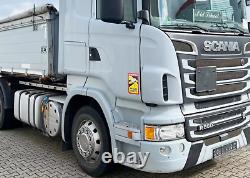 Scania Truck And Bus Universal Stainless Steel 22.5 Wheel Covers 4 Pcs. Logo