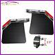 Semi Truck Angled Stainless Steel Spring Loaded Mudflap Hanger Kit 2.5& Mudflap