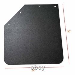 Semi Truck Angled Stainless Steel Spring Loaded Mudflap Hanger Kit 2.5& Mudflap