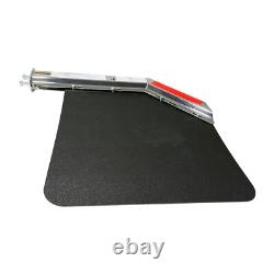 Semi Truck Angled Stainless Steel Spring Loaded Mudflap Hanger Kit 2.5& Mudflap