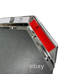 Semi Truck Angled Stainless Steel Spring Loaded Mudflap Hanger Kit 2.5& Mudflap