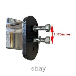 Semi Truck Spring Loaded Mud Flap Hanger Angled Stainless Steel RH & LH 1.125