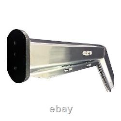Semi Truck Spring Loaded Mud Flap Hanger Angled Stainless Steel RH & LH 1.125