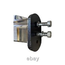 Semi Truck Spring Loaded Mud Flap Hanger Angled Stainless Steel RH & LH 1.125