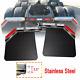 Semi Truck Stainless Steel Spring Loaded 2430 Mudflap & 2.5 Angled Hanger Kit