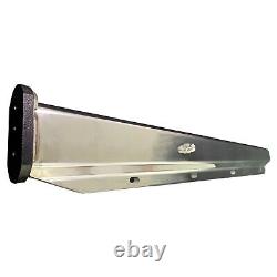 Semi Truck Straight Spring Loaded Mud Flap Hanger Stainless Steel RH & LH 2.5